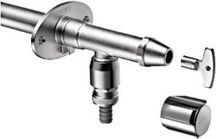 Schell Polar II vorstvrije buitenkraan (knop + sleutel) 430MM 039960399